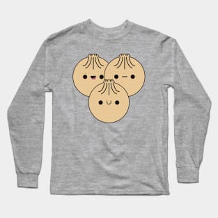 Cute Dumplings - Kawaii Dumplings Long Sleeve T-Shirt